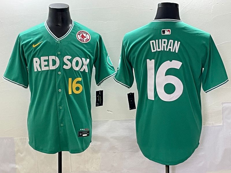 Men Boston Red Sox #16 Duran Green Joint Name Nike 2025 MLB Jersey style 46->nfl t-shirts->Sports Accessory